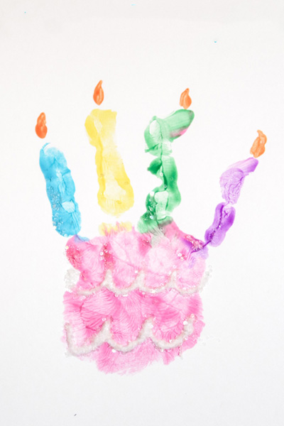 Handprint Birthday Card - Made on Maidstone