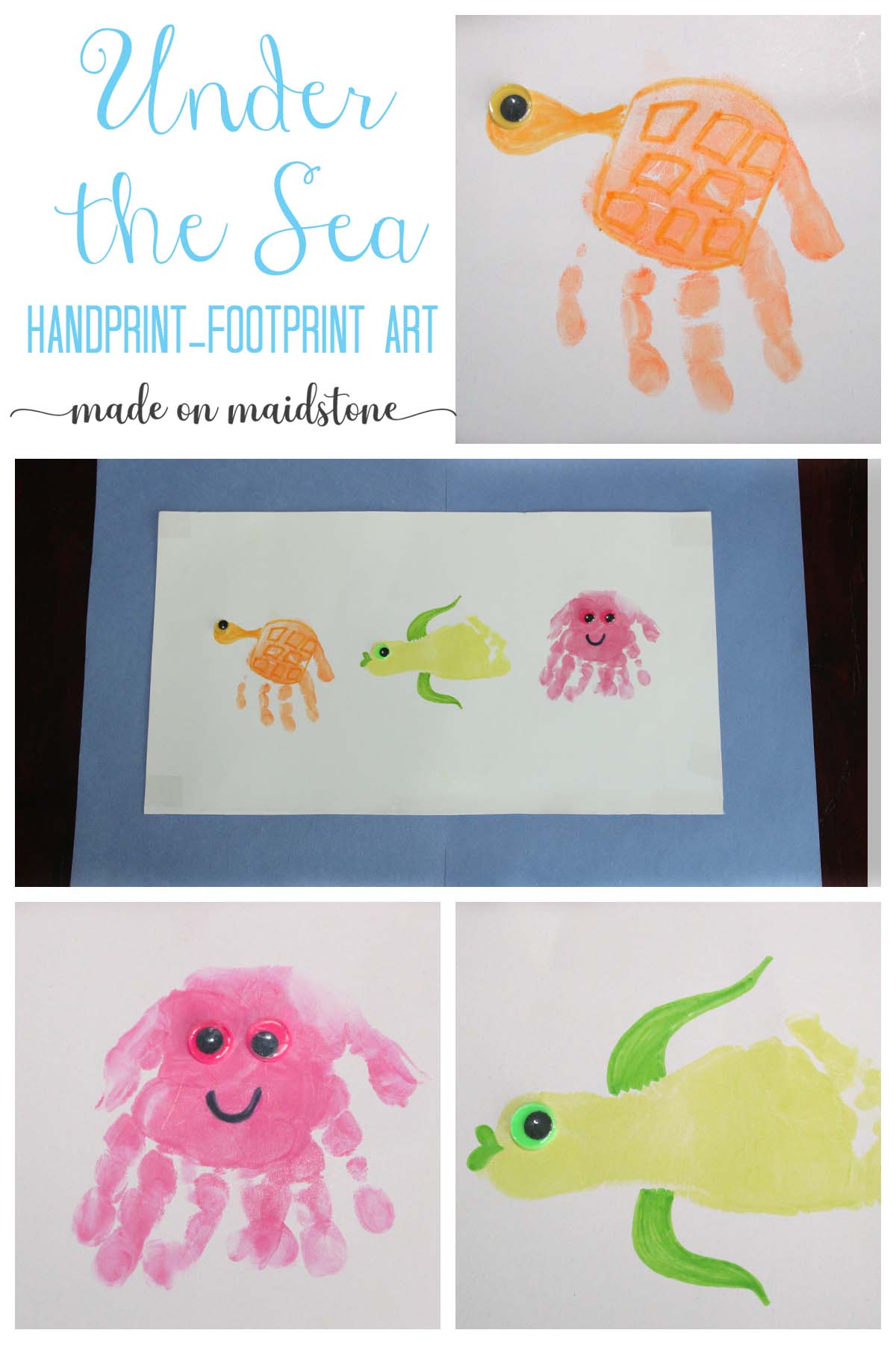 Under the Sea Handprint – Footprint Art - Made on Maidstone