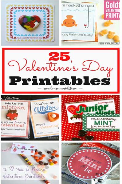 25 Free Valentine's Day Printables - Made on Maidstone