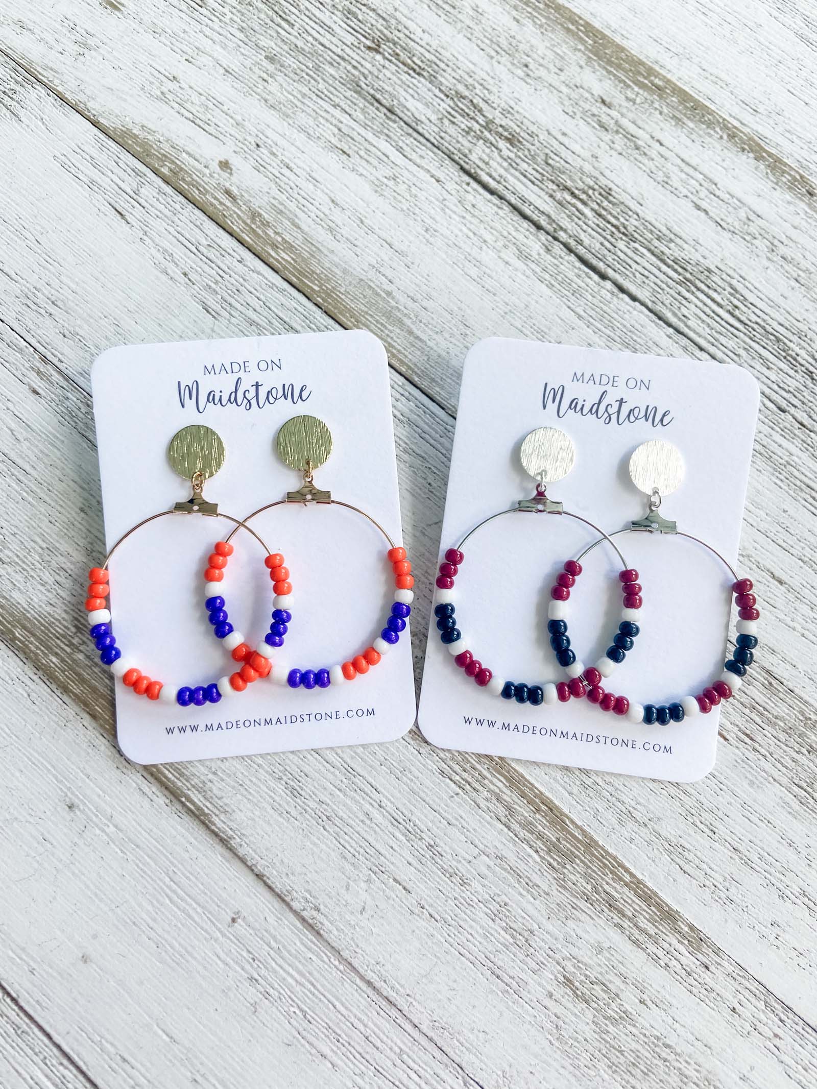 Game Day Earrings - Made on Maidstone